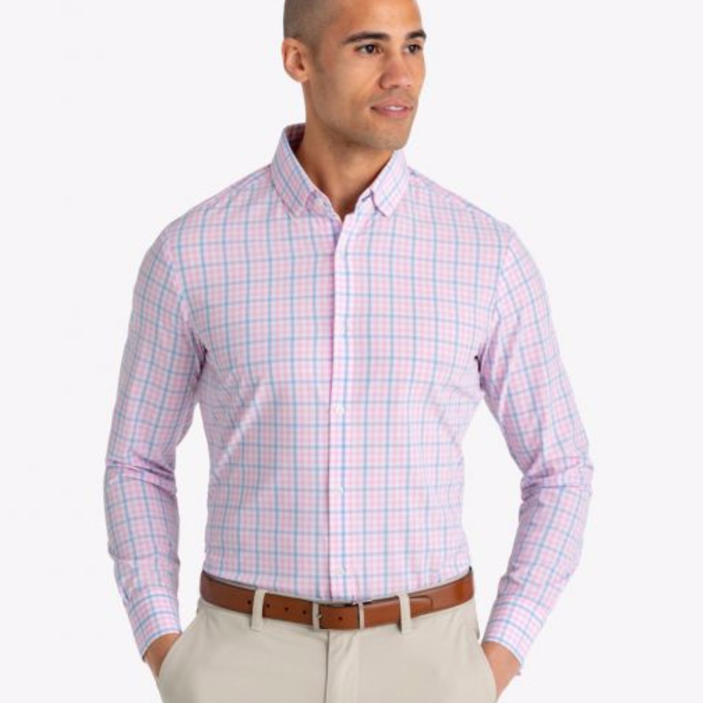 Chapman Trim Fit Check Performance Shirt
